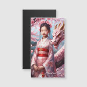 Jahr des Drachen 2024 - Mädchen zwischen Kirschblü (正面/裏面)