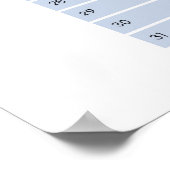 Jahreskalender 2026 ポスター (角)