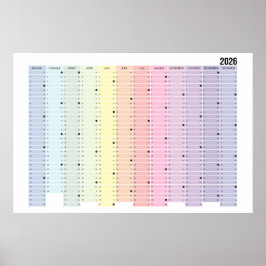 Jahreskalender 2026 ポスター