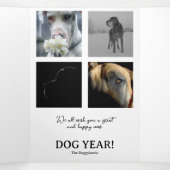 Jahresrückblick Fotos Karte  三つ折りクリスマスカード (内部中)