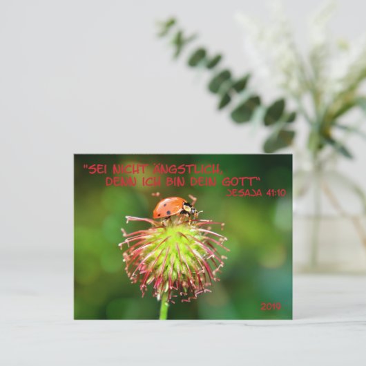 Jahrestext 2019 ポストカード (スタンド正面)