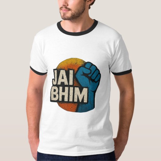 Jai Bhim | 学び 訴え 組織化しよう  Tシャツ (正面)