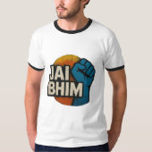 Jai Bhim | Educate Agitate Organize Tシャツ (正面)