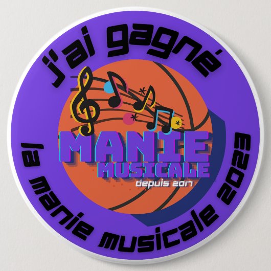 J'ai gagne 2023ボタン 缶バッジ (正面)