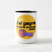 J'ai gagne la Manie Musicale 2023マグカップ ツートーンマグカップ (中央)