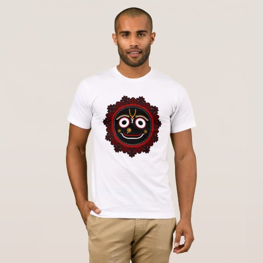 Jai Jagannath - Krishna art Tシャツ (正面フル)