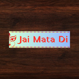 "Jai Mata Di"マアドゥルガヒンズー語 バンパーステッカー