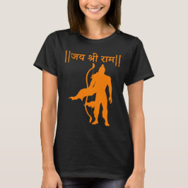 Jai Shree Ram ヒンドゥー教 スピリチュアルな献身 ラーマーヤナ Tシャツ
