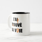 J'AI TROUVE MA VOIE!（エスカレード、アルピニズム） ツートーンマグカップ (正面左)