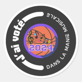 J'ai vote dans la Manie Musicale 2024 （ノワール） ラウンドシール