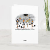 Jail Bird Greeting Card カード (裏面)
