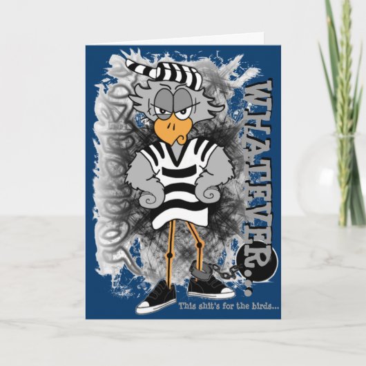 Jail Bird Greeting Card カード (正面)