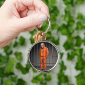 Jail Round Keychainのトランプ キーホルダー (手)