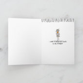 Jailbirdの挨拶状: おもしろい及びゲーム カード (内部)