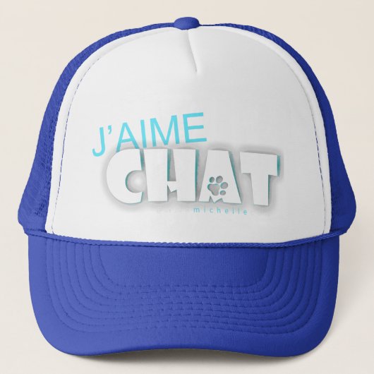 J'aimeチャットTrucker Hat キャップ (正面)