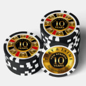 Jaime-1 Vegasカジノチップレッド&ブラック ポーカーチップ (積み重ね)