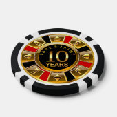 Jaime-1 Vegasカジノチップレッド&ブラック ポーカーチップ (シングル)