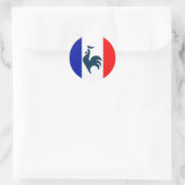 J'aime coq drapeau France ラウンドシール (バッグ)