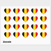 j'aime la Belgique ハートシール (シート)