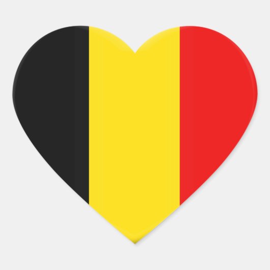 j'aime la Belgique ハートシール (正面)
