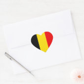 j'aime la Belgique ハートシール (封筒)