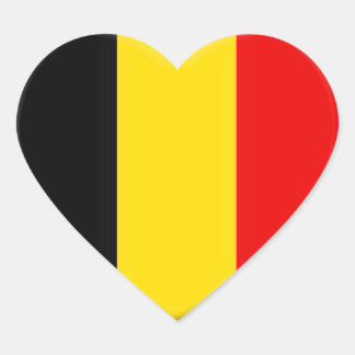 j'aime la Belgique ハートシール