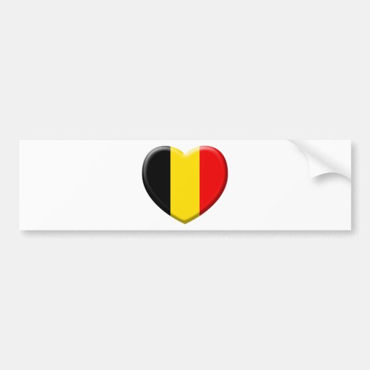 j'aime la Belgique バンパーステッカー (正面)