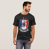 J'aime La France J'aime Le Football Maillot Pour L Tシャツ (正面フル)