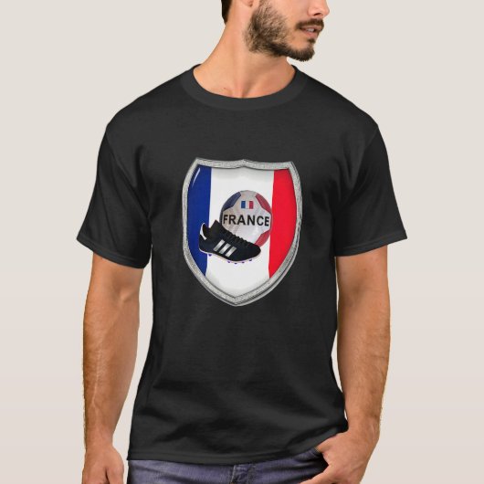 J'aime La France J'aime Le Football Maillot Pour L Tシャツ (正面)