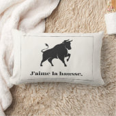 J'aime la Hausse.株式市場の強気 ランバークッション (ブランケット)