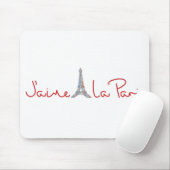 J'aime La Paris (I love Paris) マウスパッド (マウス)