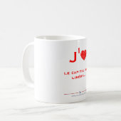 J'aime le capitalisme コーヒーマグカップ (正面左)