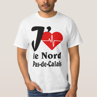 J'aime le Nord pas de Calais Tシャツ