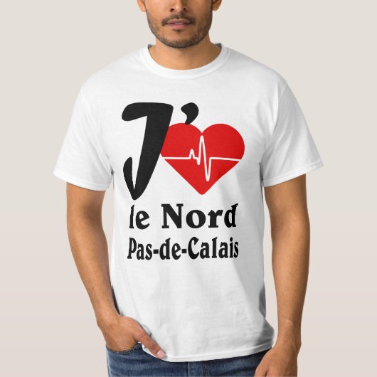 J'aime le Nord pas de Calais Tシャツ (正面)