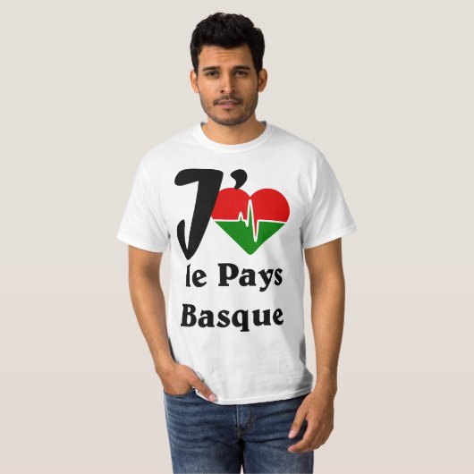 J'aime le Pays-Basque Tシャツ (正面フル)