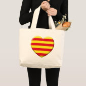 J'aime les Catalans ラージトートバッグ (正面(商品))