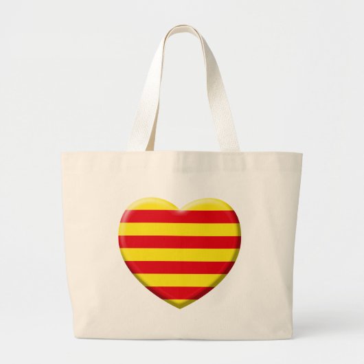 J'aime les Catalans ラージトートバッグ (正面)