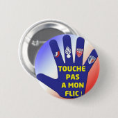 J'AIME LES FORCES DE L'ORDRE 缶バッジ (正面&裏面)