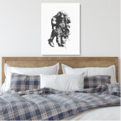 Jaime Muntによる「ヘビー・アイン・ヘビー」キャンバスアートプリント キャンバスプリント (インサイチュ (寝室))