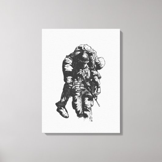 Jaime Muntによる「ヘビー・アイン・ヘビー」キャンバスアートプリント キャンバスプリント (正面)
