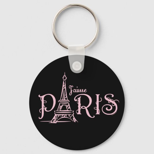 J'aime Paris (Dark)キーチェーン キーホルダー (正面)
