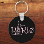 J'aime Paris (Dark)キーチェーン キーホルダー (正面)