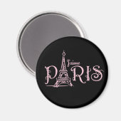 J'aime Paris (Dark)マグネット マグネット (正面/裏面)