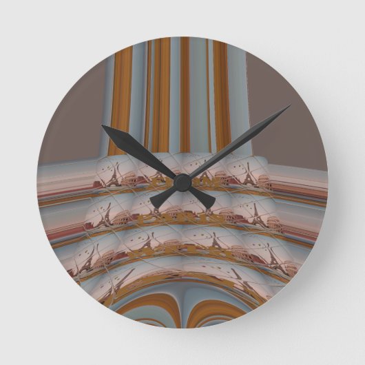 J'aime Paris ( I Love Paris ) ラウンド壁時計 (正面)