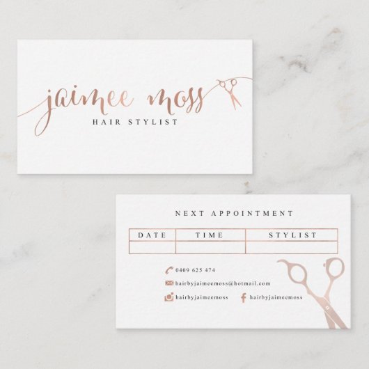 Jaimeeのコケの名刺 名刺 (正面/裏面)