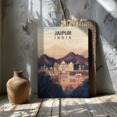 Jaipur India Canvas Print Travel Poster Wall Art キャンバスプリント