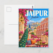 Jaipur India Colorful Travel  ポストカード (正面/裏面)