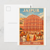 Jaipur, India, in a classic retro ポストカード (正面/裏面)