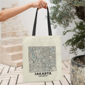 Jakarta, Indonesia, City Map Tote Bag トートバッグ