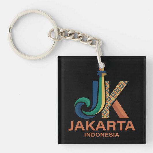 Jakarta Indonesia Southeast Asia キーホルダー (正面)